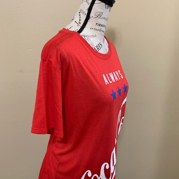 Coca-Cola Women’s Red Always A Star Graphic T-Shirt Size XXL Plus Size Coca-Cola - Picture 9 of 16